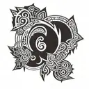 123 tattoo design idea