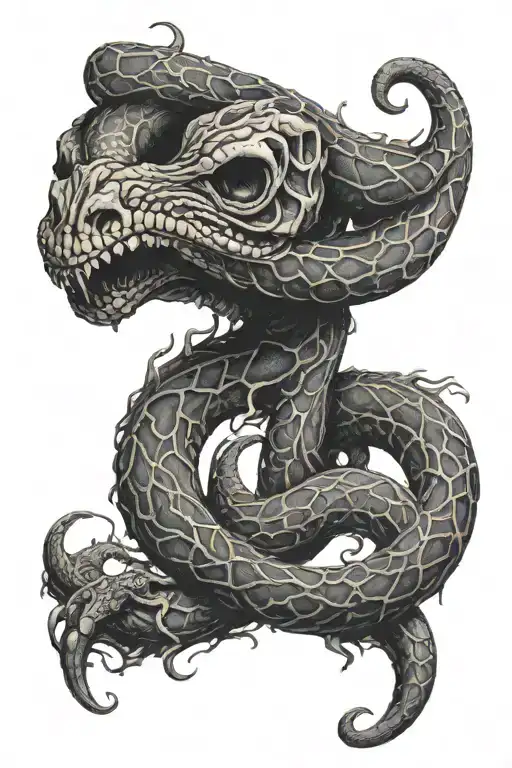 dark mark tattoo design idea