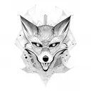 jackal tattoo design idea