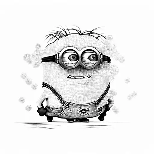 minion gay tattoo design idea