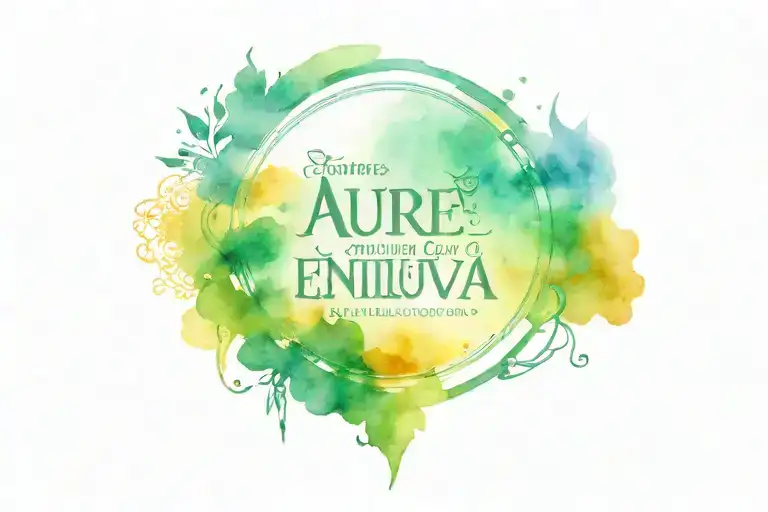 the words "Aure Entuluva" from Tolkien's writings. it means day shall come again. include a sunrise tattoo design idea