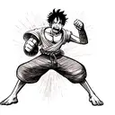 luffy gear 5 tattoo design idea
