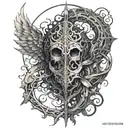 Combine elements from Elden Ring and Dark Souls to create a unique and intricate design tattoo design idea