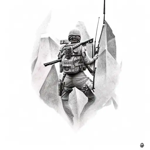 female army ranger tattoo design idea