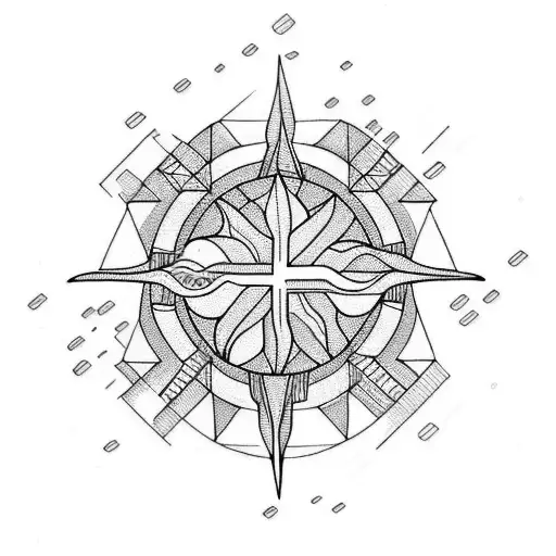 sun and rain tattoo design idea