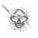 sunshine and rain cloud tattoo design idea