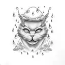 sunshine and rain cloud tattoo design idea
