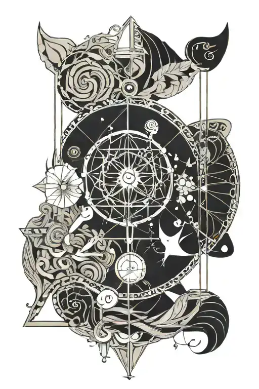 Libra Capricorn. Put Leo and Aries in the libra balance tattoo design idea