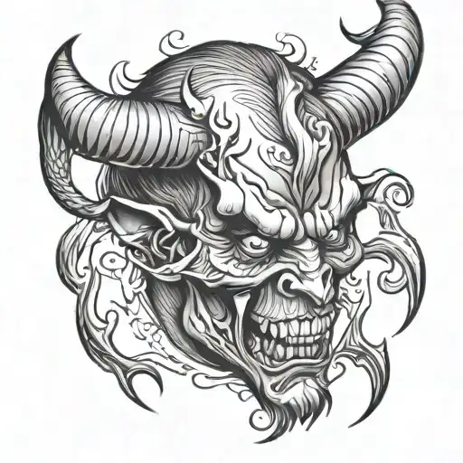 The devil is real and I wear his mark tattoo tattoo design idea