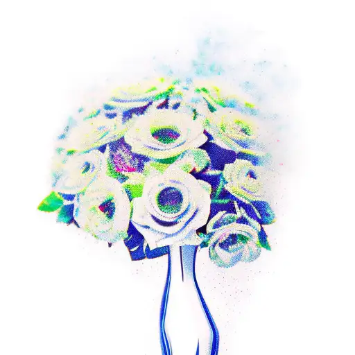 Broken vase tattoo design idea