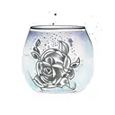 Broken vase tattoo design idea