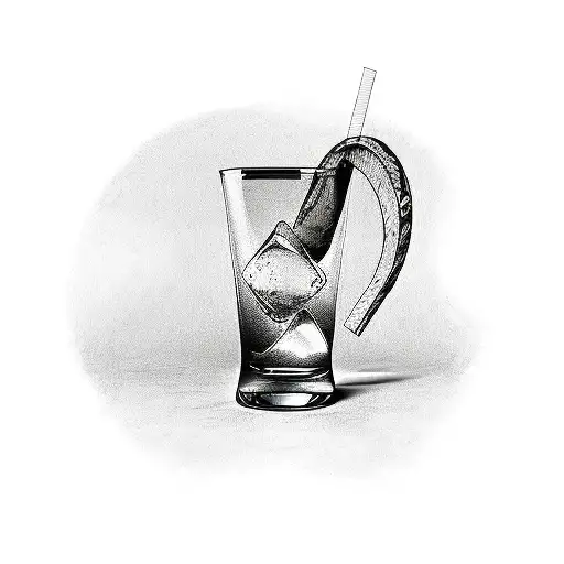 molotov cocktail tattoo design idea