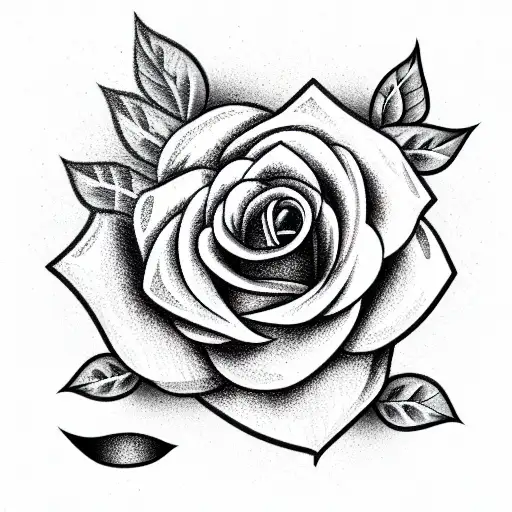 Drawing a Beautiful Tribal Rose Tattoo Stencil Design - YouTube