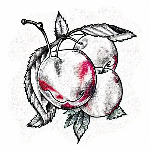 Cherry tattoo design idea