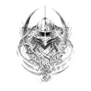 dark souls tattoo design idea