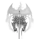 dark souls tattoo design idea