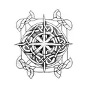 celtic cross tattoo design idea