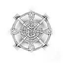 celtic cross tattoo design idea