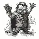minion as the joker tattoo design idea