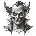 minion as the joker tattoo design idea