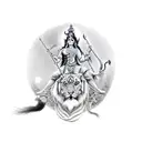 shiva and parvati tattoo design idea