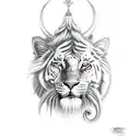 shiva and parvati tattoo design idea