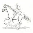 race horse with vet tattoo design idea