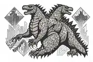 Godzilla tattoo design idea