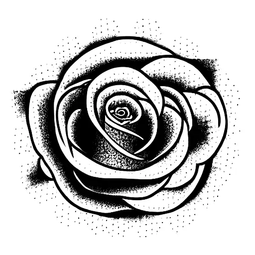 tiger with red rose's  tattoo design idea