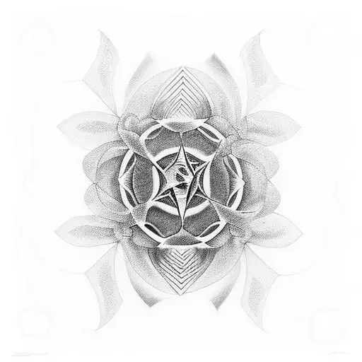 I need tattoo that is similar to Alex Grey's "The Turning Point" tattoo design idea