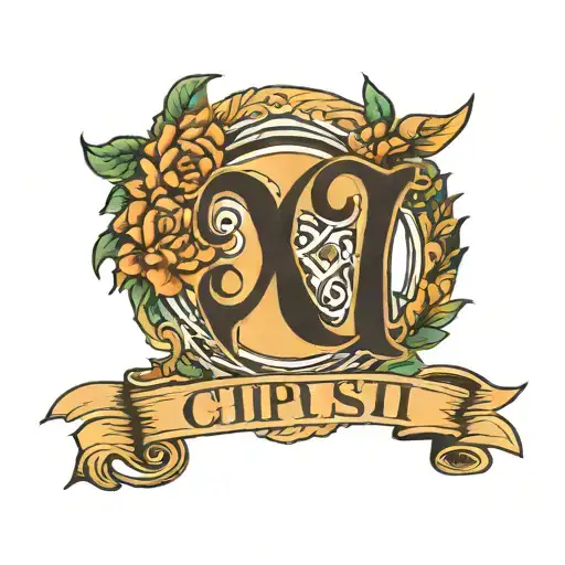 Chi Psi Greek Letters tattoo design idea