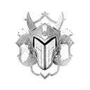 knight  tattoo design idea