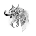 knight  tattoo design idea