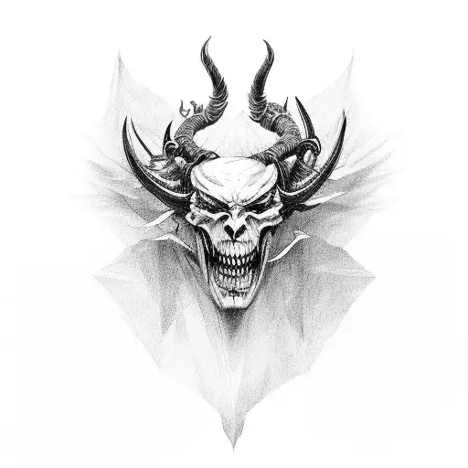 devil Wing tattoo design idea