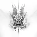 devil Wing tattoo design idea