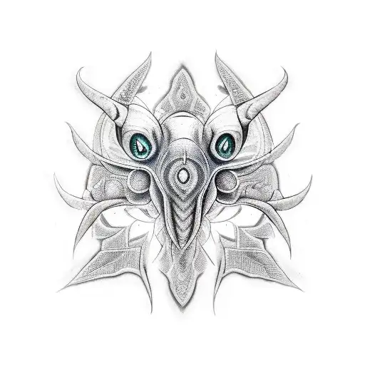 manta raya tattoo design idea