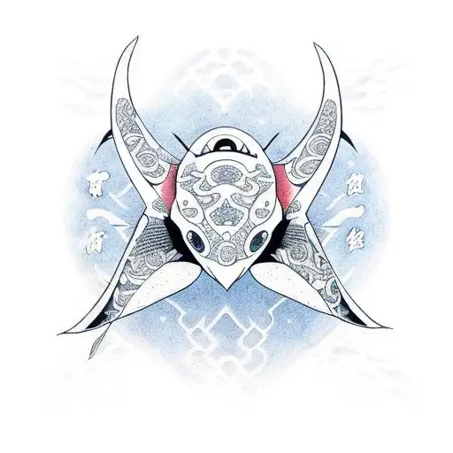 manta raya tattoo design idea
