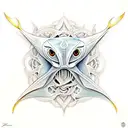 manta raya tattoo design idea