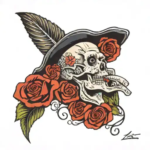 In remembrance of late grandfather, his writing “love, nana and papa” and incorporate a sailor hat tattoo design idea