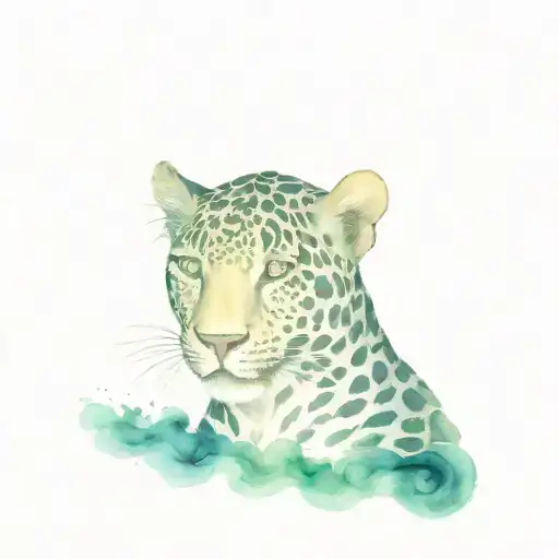 leopard print pattern inspired tattoo design idea