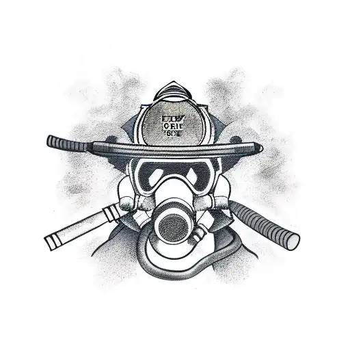 firefighter tattoo design idea