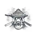 firefighter tattoo design idea