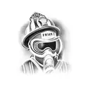 firefighter tattoo design idea