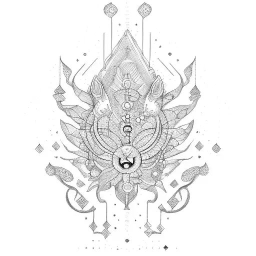 symbol for serotonin  tattoo design idea