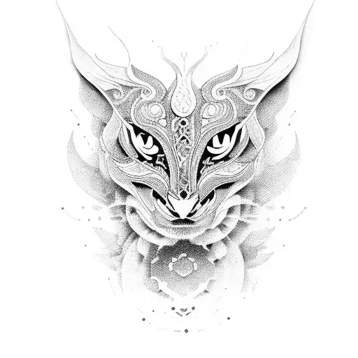 Traditional caravela with intricate dotwork detailing tattoo design idea