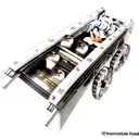 silver fox tattoo design idea