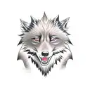 silver fox tattoo design idea