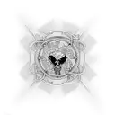 crossword puzzle tattoo design idea