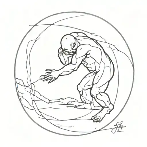 Sisyphus tattoo design idea