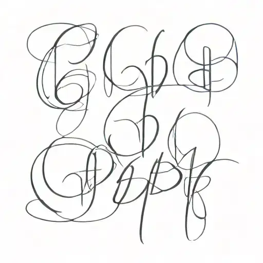 GLGJB. fine lines, typography. tattoo design idea